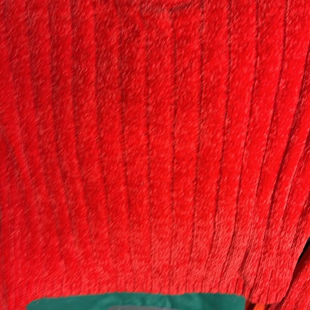 Beautiful color half sweater . Has 1 tiny pin holes hole right sleeve. - Picture 5 of 5